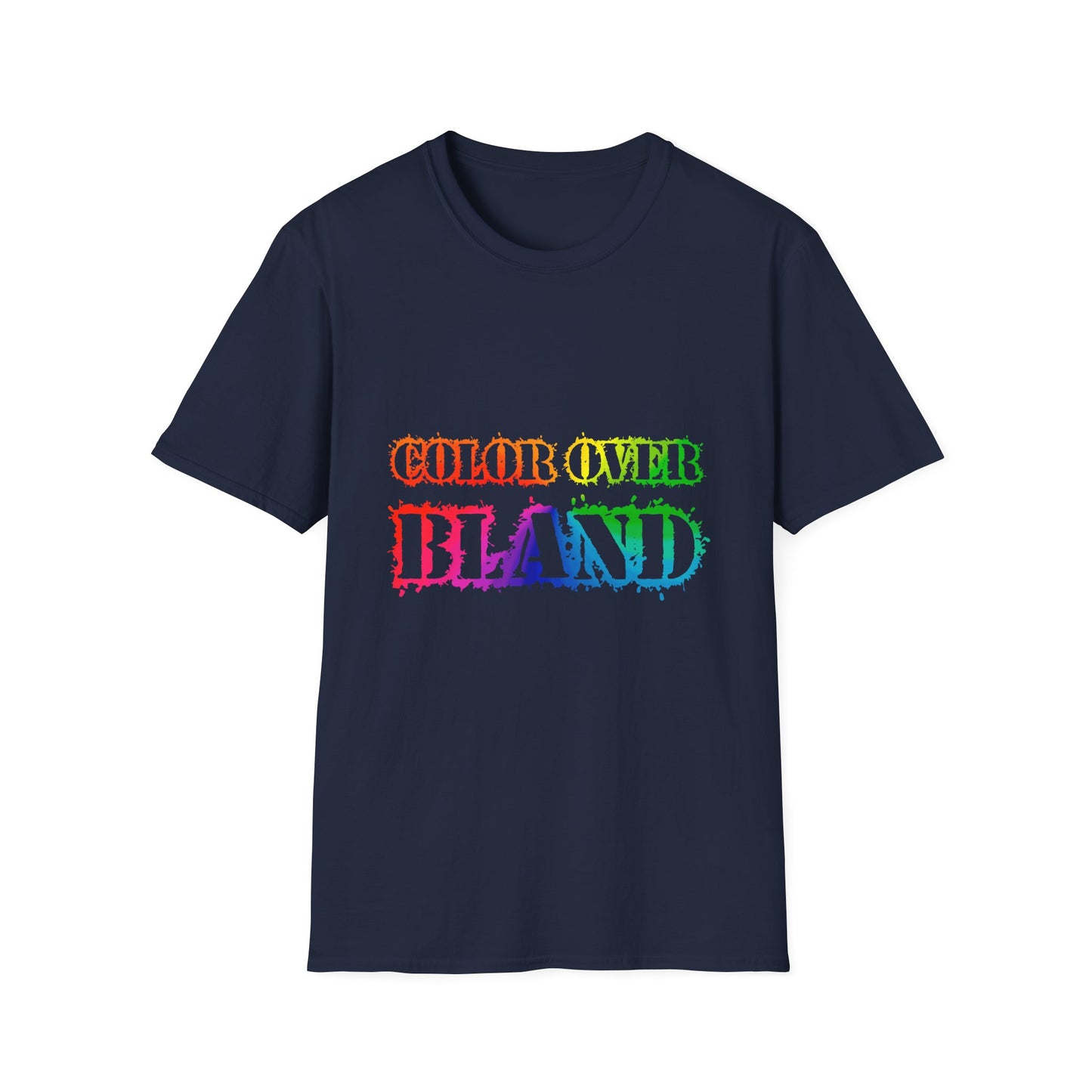 Color Over Bland (Colorway 1) - Unisex Soft Style Tee