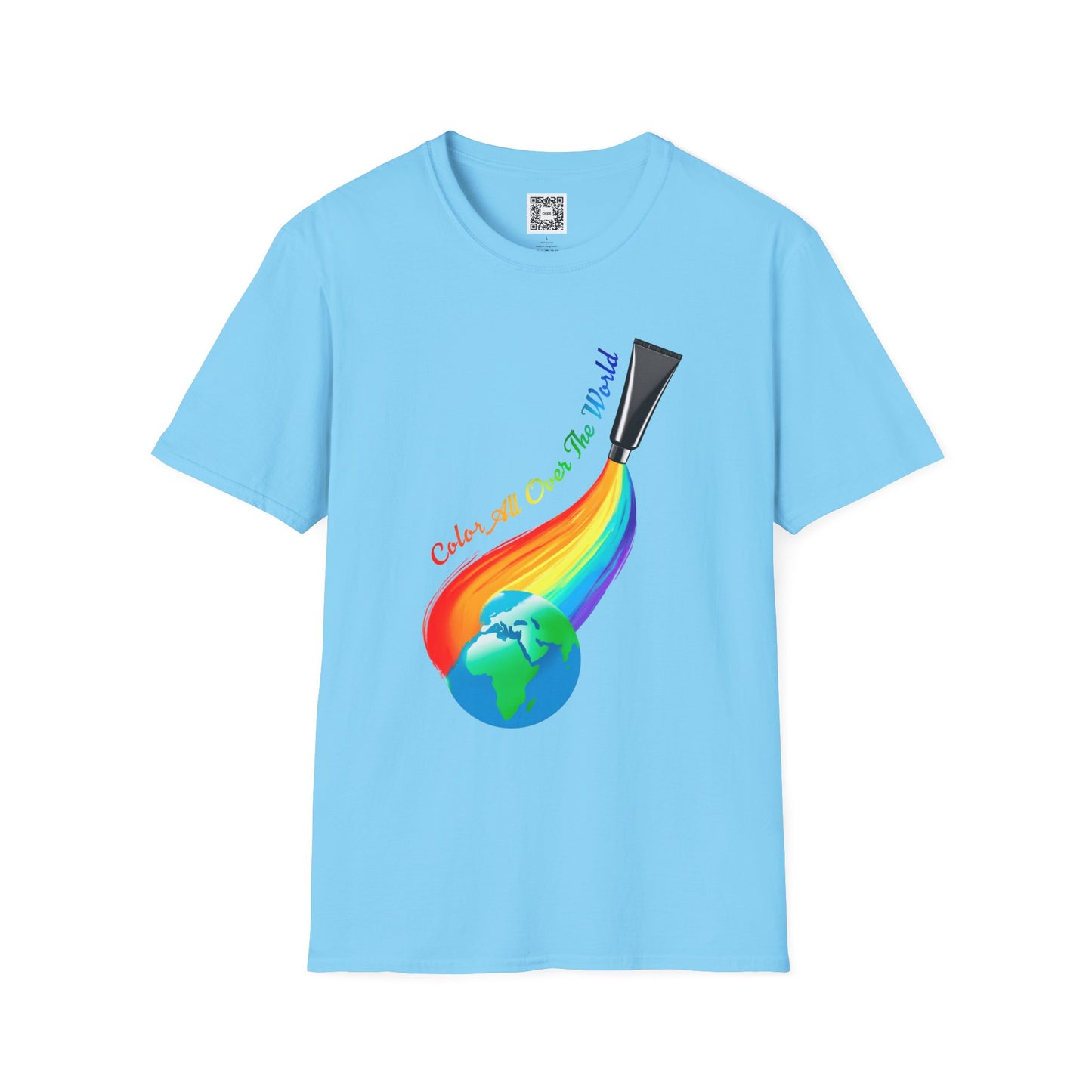 Color All Over the World Soft Style T-Shirt