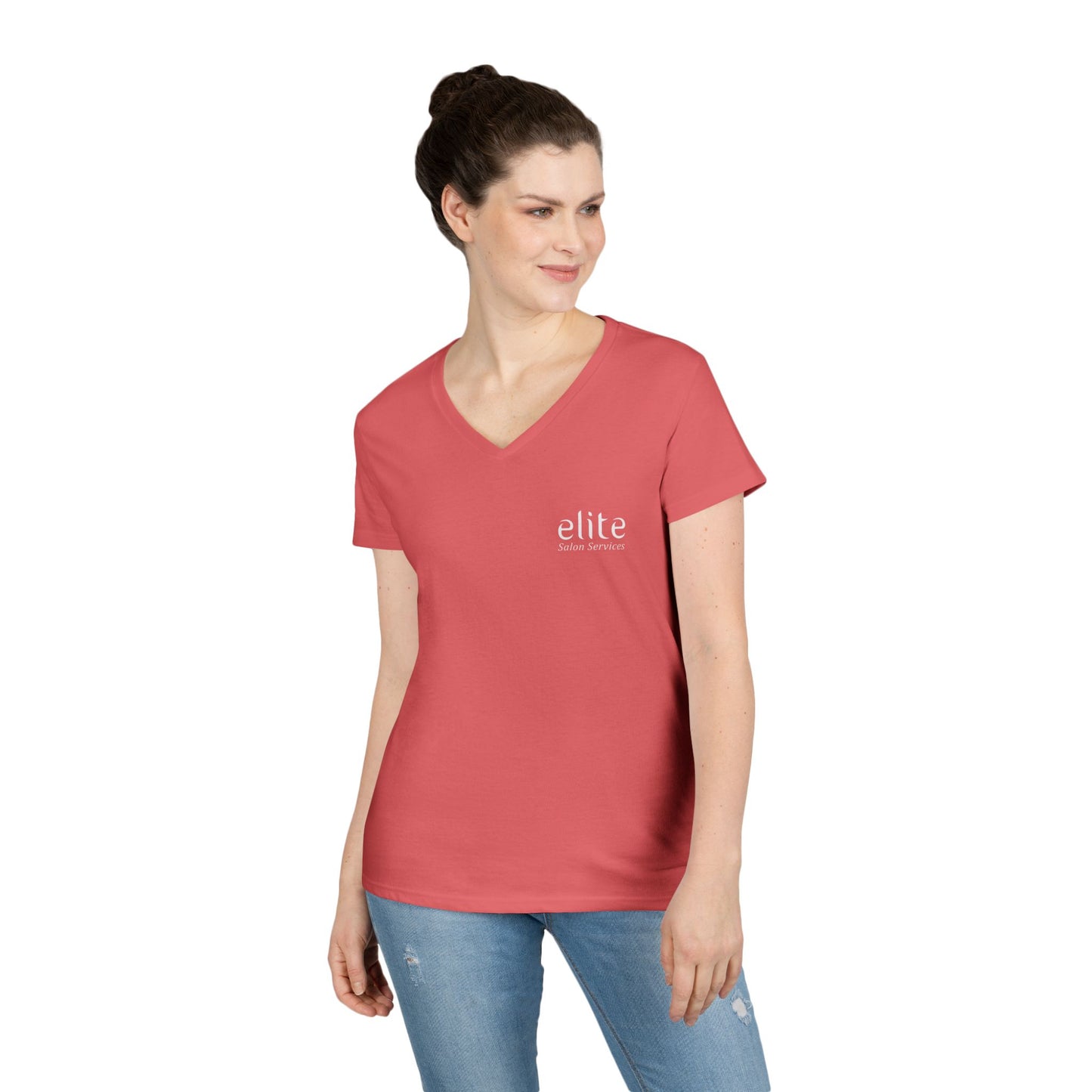 Elite Salon Services Custom (Women's V-Neck Tee 1)