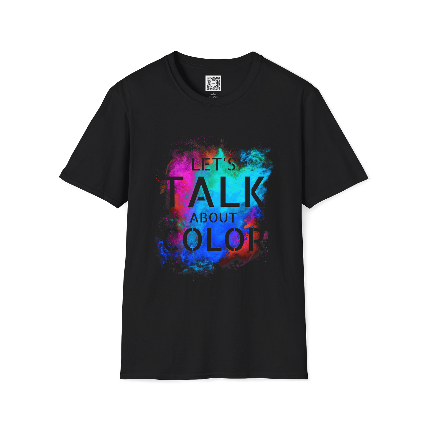'Lets Talk About Color' (Design 2/Colorway 2) Crew Neck Soft Style T-Shirt (Unisex)