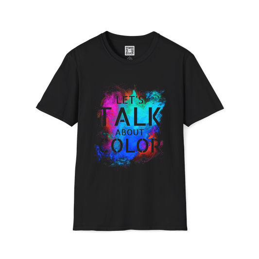 'Lets Talk About Color' (Design 2/Colorway 2) Crew Neck Soft Style T-Shirt (Unisex)