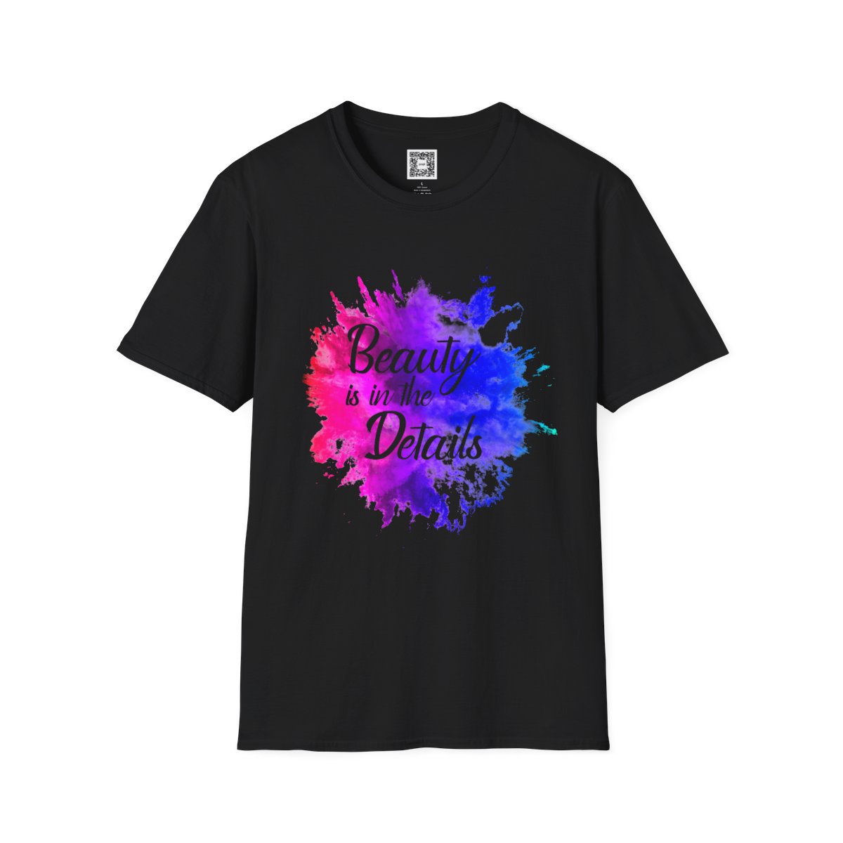 'Beauty Is In The Details' (Splash) Crew Neck Soft Style T-Shirt (Unisex)