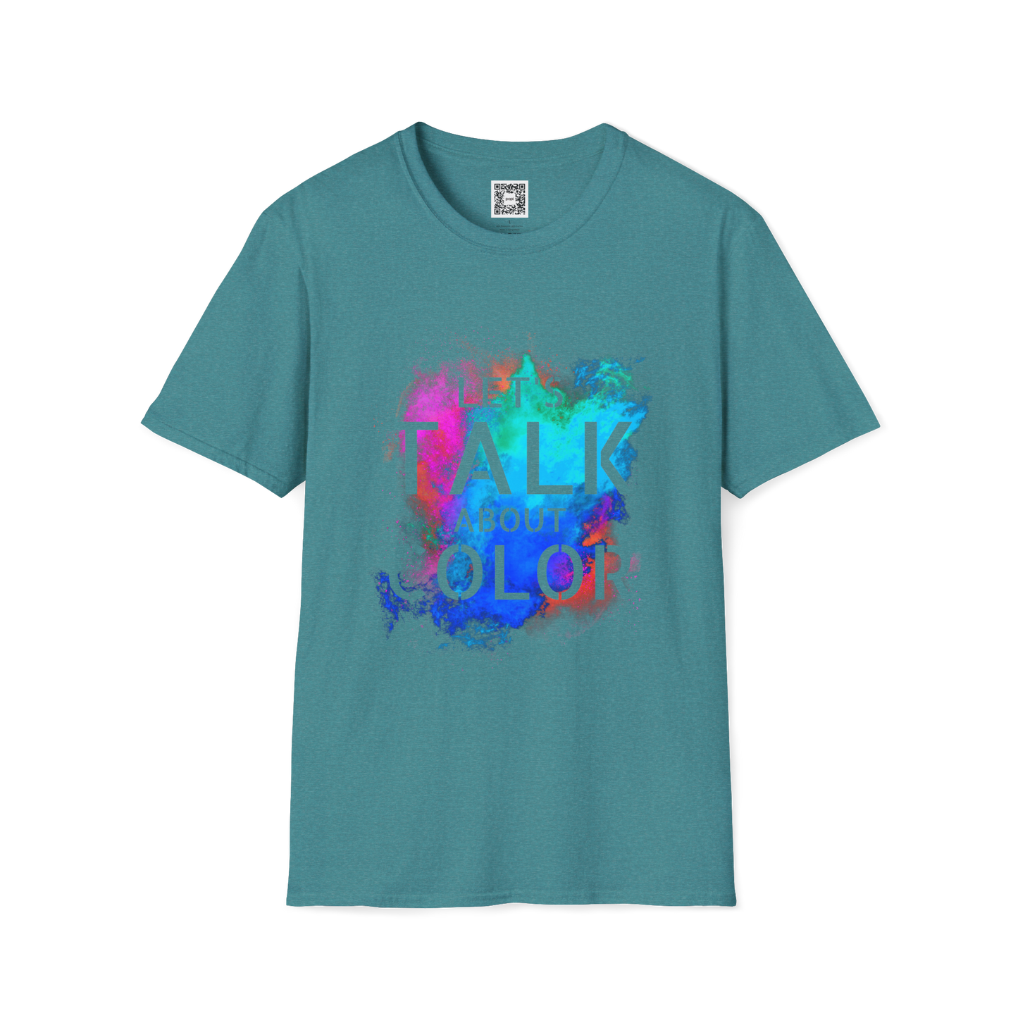 'Lets Talk About Color' (Design 2/Colorway 2) Crew Neck Soft Style T-Shirt (Unisex)
