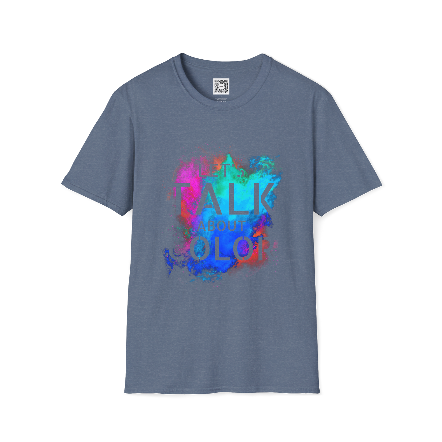 'Lets Talk About Color' (Design 2/Colorway 2) Crew Neck Soft Style T-Shirt (Unisex)