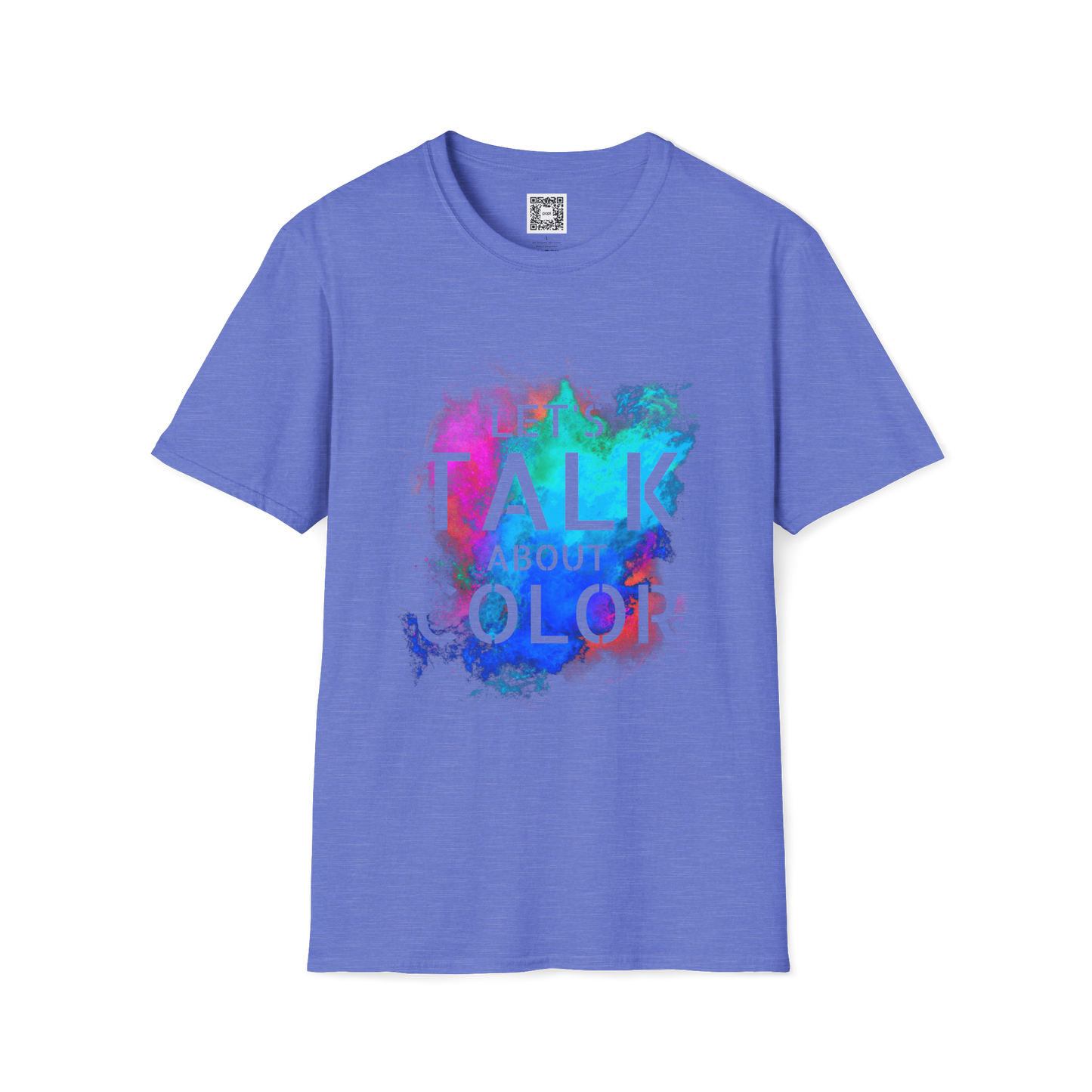 'Lets Talk About Color' (Design 2/Colorway 2) Crew Neck Soft Style T-Shirt (Unisex)