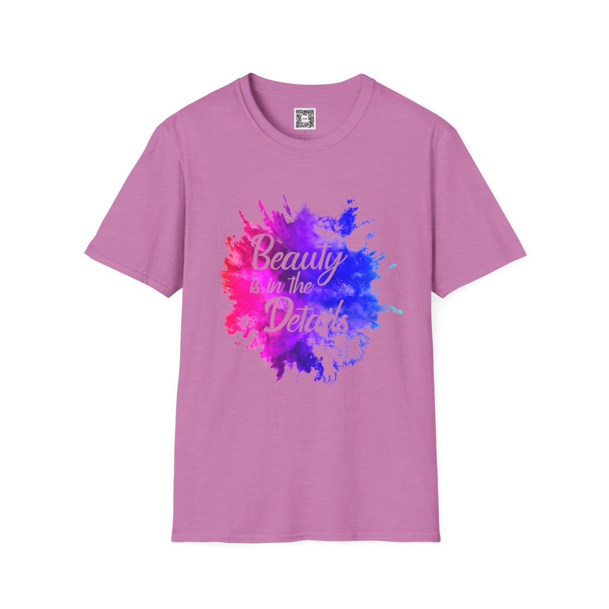 'Beauty Is In The Details' (Splash) Crew Neck Soft Style T-Shirt (Unisex)