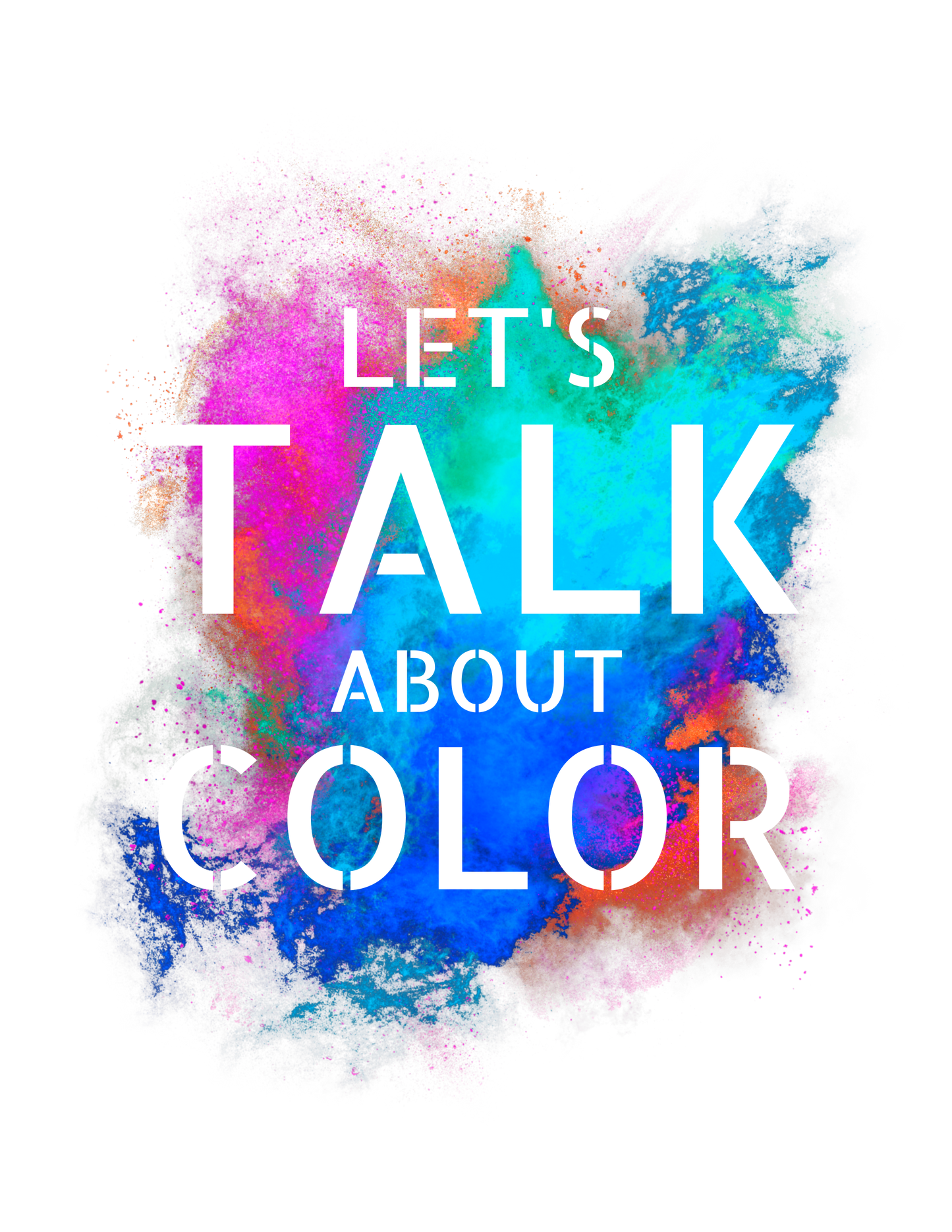 'Lets Talk About Color' (Design 2/Colorway 2) Crew Neck Soft Style T-Shirt (Unisex)