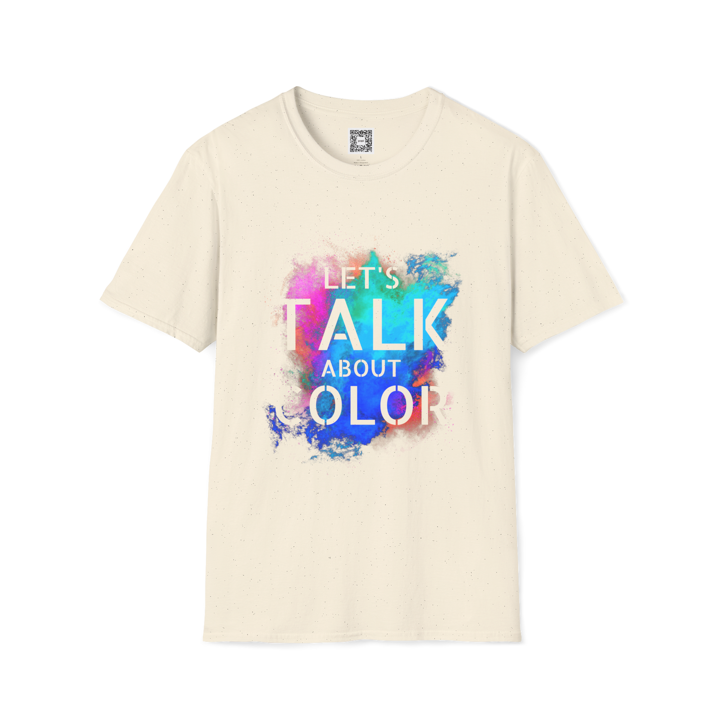 'Lets Talk About Color' (Design 2/Colorway 2) Crew Neck Soft Style T-Shirt (Unisex)