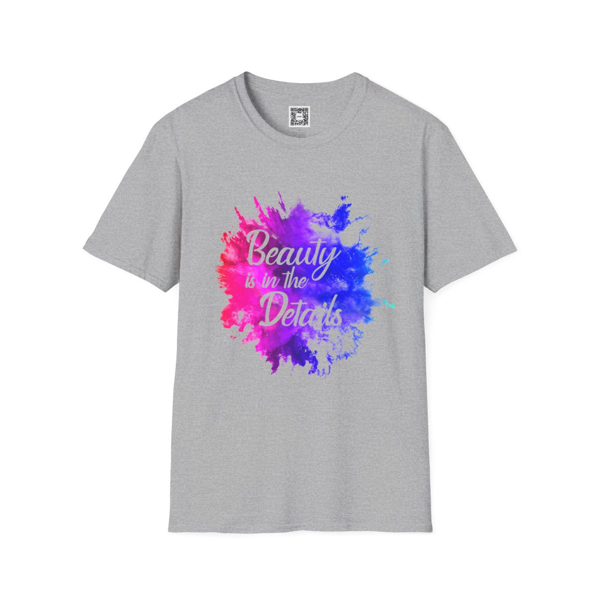 'Beauty Is In The Details' (Splash) Crew Neck Soft Style T-Shirt (Unisex)