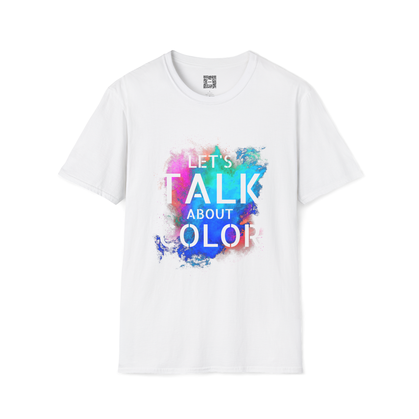 'Lets Talk About Color' (Design 2/Colorway 2) Crew Neck Soft Style T-Shirt (Unisex)