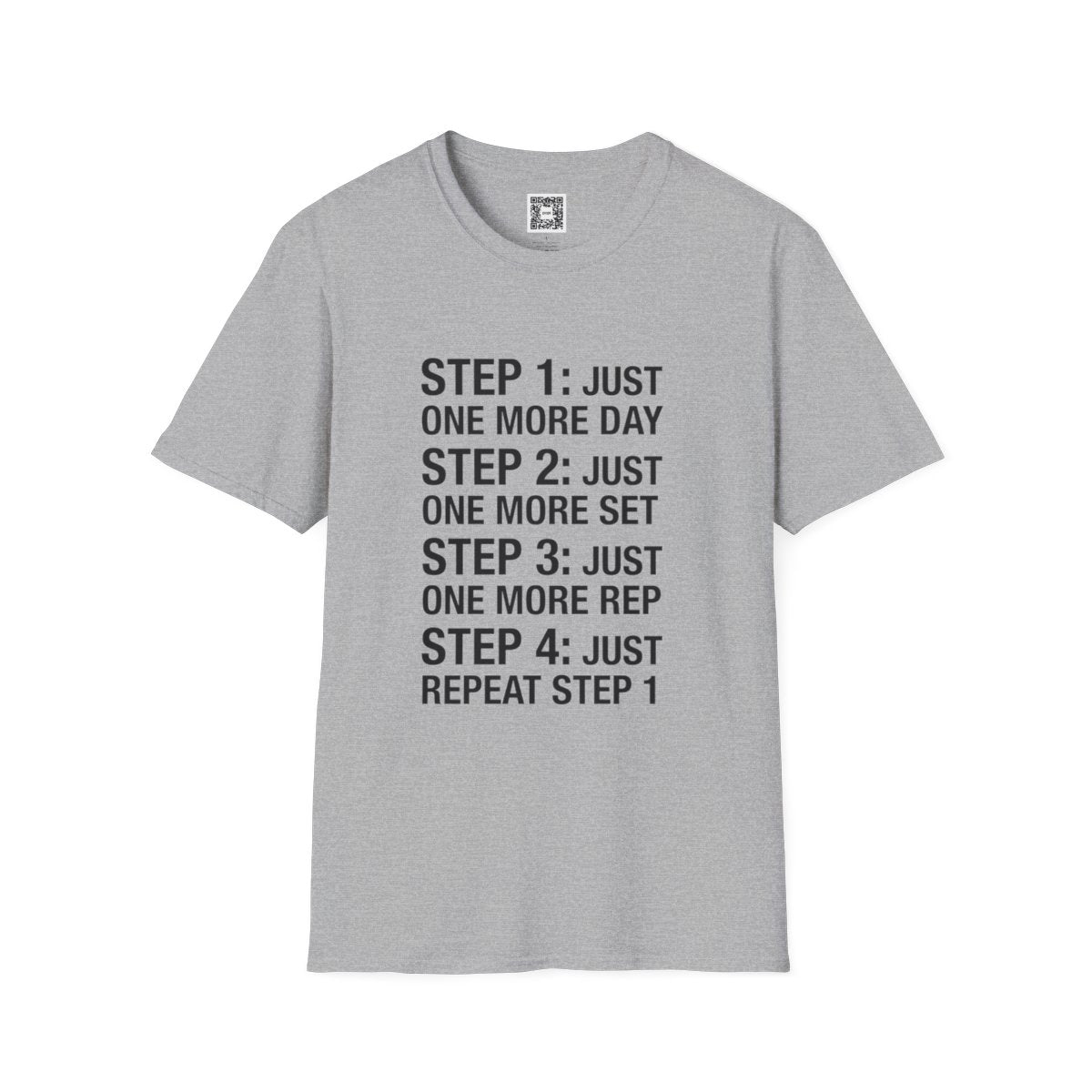 'Steps 1 - 4' Crew Neck Soft Style T-Shirt (Unisex)